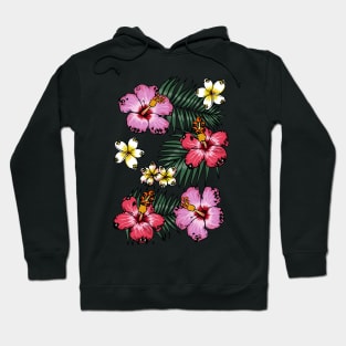 Summer Flowers Pug Hoodie